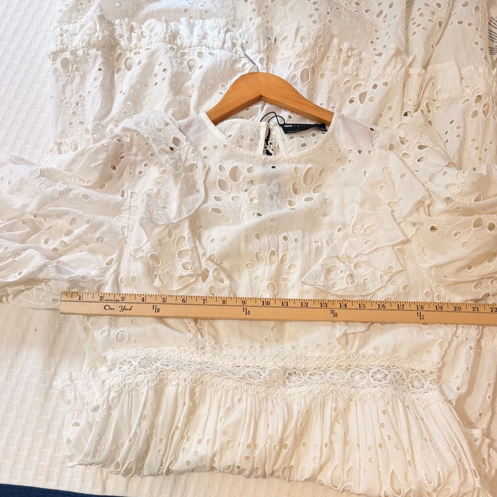 ASOS DESING eyelet tiered maxi dress - Picture 13 of 15